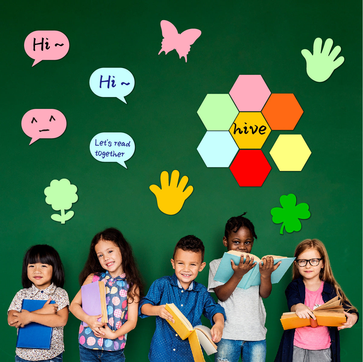 Wholesale of 10PCS/PACK Ribbon Paper Office Teacher Wall Decoration